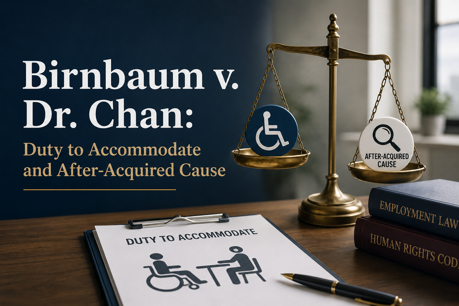 Birnbaum v. Dr. Chan Duty to Accommodate and After-Acquired Cause