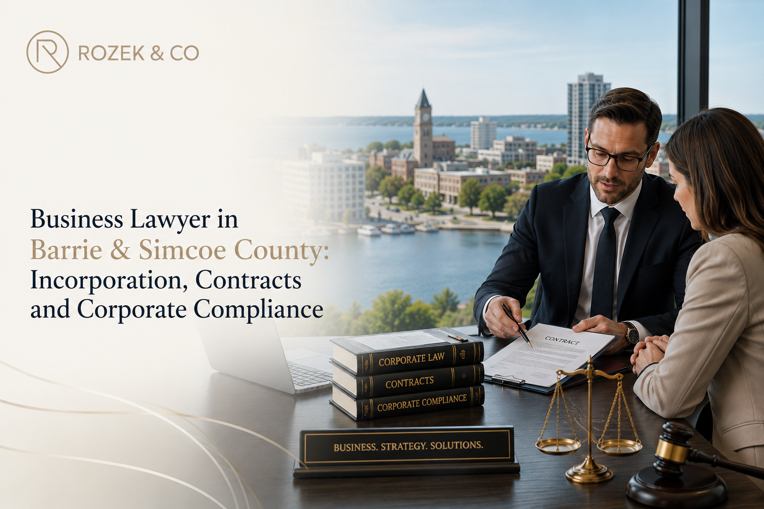 Business Lawyer in Barrie & Simcoe County Incorporation, Contracts and Corporate Compliance