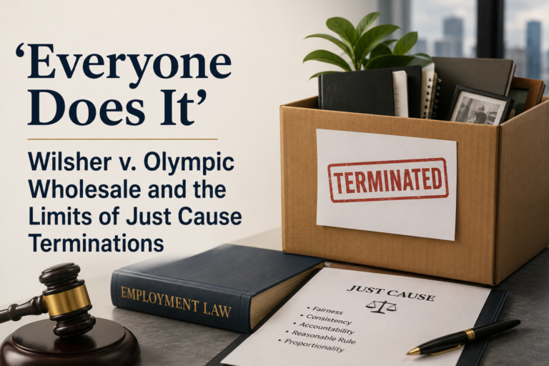 Everyone Does It’ Wilsher v. Olympic Wholesale and the Limits of Just Cause Terminations