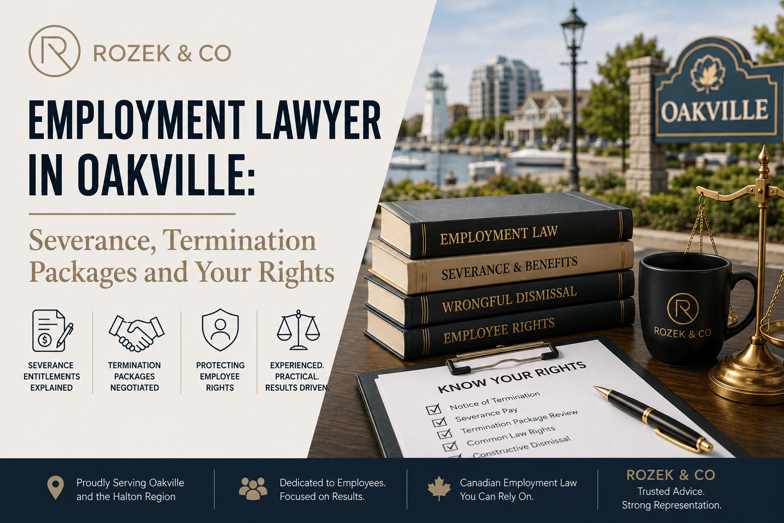 Employment Lawyer in Oakville Severance, Termination Packages and Your Rights